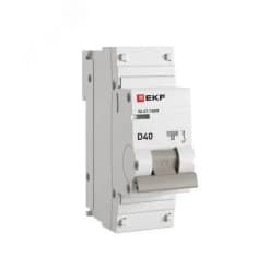 Авт. выкл. 1P 40А (D) 10kA ВА 47-100M без тепл. расцепит. EKF PROxima