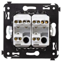 Переключатель 2-кл. 2мод. СП Avanti «Белое облако» 16А IP20 бел. DKC 4400114