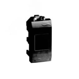 Розетка компьютерная RJ45 категория 6A Brava черная 1 модуль