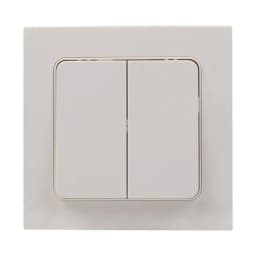 Стокгольм Выключатель 2-кл. 10А автоматические клеммы белый EKF