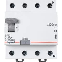 ВДТ RX3 - 4П - 25 А - тип AC - 100 мА - 4 модуля