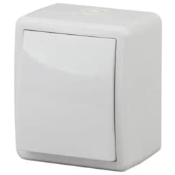 Выключатель 1-кл. ОП Эра Эксперт 10А IP54 11-1401-01 250В 10AX бел. Эра Б0020669