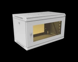 Шкаф телекоммуникационный настенный разборный МИКсистем 19" Keys 6U 600*350  дверь стекло