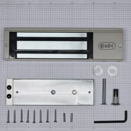 Электромагнитный замок (сила удержания 500 кг), с двумя встроенными датчиками, цвет серый RAL7032 (галечный серый) RL-EM500-LSG R-Lock