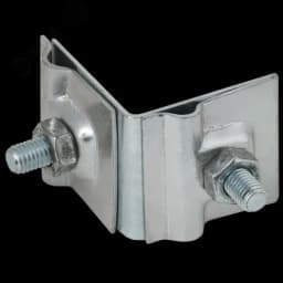 Держатель проводника круглого 6-10мм для фальца угловой h=40мм оцинкованная сталь IEK