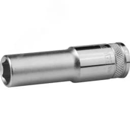 Головка торцевая "INDUSTRIE QUALITAT", удлиненная, Cr-V, FLANK, хромосатинированная, 1/2", 14 мм