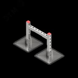 Опорная конструкция для горизонтальных прямоугольных воздуховодов и металлических лотков кабеленесущих систем TECHNORAPTOR STEELFOOT 350х500 HD КМ-профиль