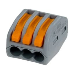 Универсальная многоразовая 3-проводная клемма WAGO 0.08-2.5