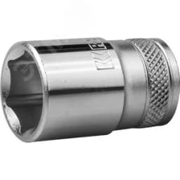 Головка торцевая "INDUSTRIE QUALITAT", Cr-V, FLANK, хромосатинированная, 1/2", 16 мм