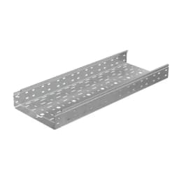 Лоток листовой перфорированный 300х80 L3000 сталь 0.8мм "БЫСТРЫЙ МОНТАЖ ПЛЮС" LPplus80-300-0.8-3000 оцинк. КМ PL0249