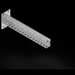 Консоль с опорой 60х40 основание 400 s: 3 П-образная горячий цинк СОЭМИ