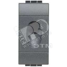 Заглушка с отверстием 9мм 1 модуль черная