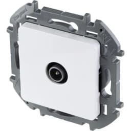 Розетка телевизионная TV Inspiria 2дБ 0-2400мГц с топологией «звезда» механизм бел. Leg 673850