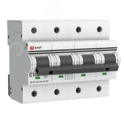 Автоматический выключатель ВА 47-125 4P 100А (C) 15кА PROxima