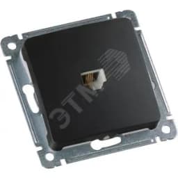 MASTER Розетка компьютерная скрытой установки, в рамку, черный