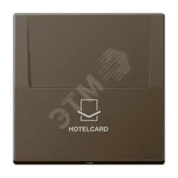 Накладка карточного выключателя (без механизма) Серия LS990 Материал- ударопрочный термопласт Цвет- античная латунь