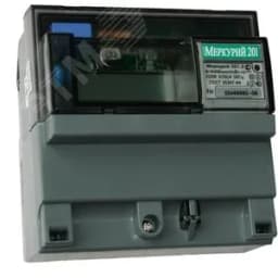 Счетчик электроэнергии Меркурий 201.2 однофазный однотарифный, 5(60), кл.точ. 1.0, D, ЖКИ, имп. выход