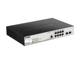 Управляемый 10-ти портовый коммутатор с 8-ми PoE портами DGS-1210-10P/ME/B1A D-Link