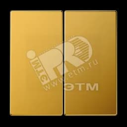 Клавиши для сдвоенных выключателей золото