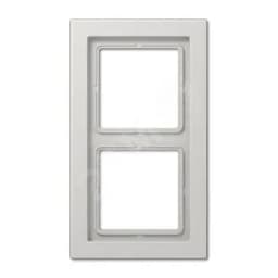 Рамка 2-я для горизонтальной/вертикальной установки Серия- LS-Design Материал- дуропласт Цвет- светло-серый JUNG