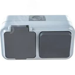 Беларусь Блок выключатель одноклавишный+розетка IP54