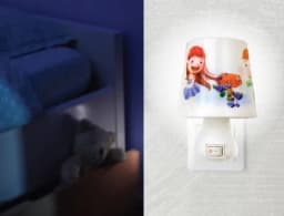 Светильник светодиодный NL-174 «Лампа» 220В ночник с выкл. бел. Camelion 12530