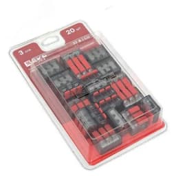 Клемма СМК 221-413 с рычагом 3 отверстия блистер (20шт.) plc-smk-221-413b-20 EKF