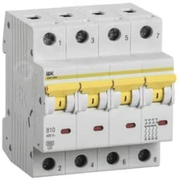 Выключатель автоматический ВА47-60M 4Р 10А 6кА B