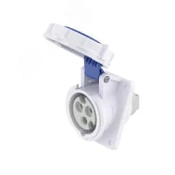 Розетка панельная с наклоном IP67 32А 2P+E 230В