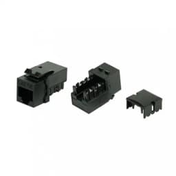 Вставка Hyperline KJ9-8P8C-C5e-90-BK Keystone Jack RJ-45(8P8C)