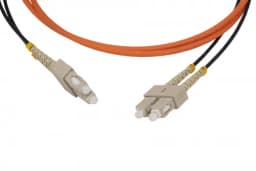 Патч-корд волоконно-оптический (шнур) MM 50/125 Hyperline FC-AWS1/D-50-LC/PR-LC/PR-H-2M-LSZH-OR