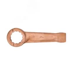 Ключ накидной односторонний ударный 41 омедненный Hortz