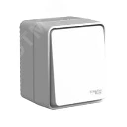 AtlasDesign PROFI IP54 открытой установки 1-клавишный переключатель 10 АХ, серый