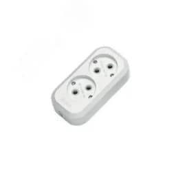 Колодка удлинителя 2 гнезда без заземления Makel