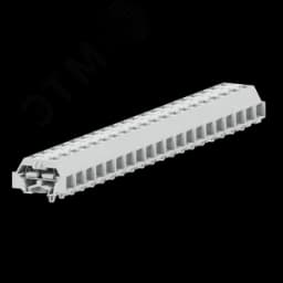 Клемма TB 2-2 с бок. подключ. с защелк. ножками, светло-серая