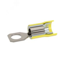 Наконечник с отверстием под винт и изолир.фланцем ПВХ, двойная гильза, 2,5-6 кв.мм М8 (д.8,4мм) (НКИ) DKC