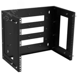 Рама настенная регулируемая 300-500мм 9U черная ITK