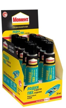 Клей «Момент для лодок и ПВХ-изделий» 30мл шоу-бокс Момент Б0022968