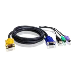 КВМ-кабель с интерфейсами PS/2, USB, VGA (1.2м) 2L-5301UP