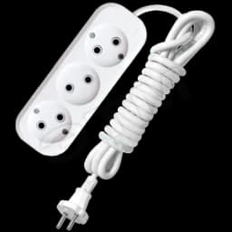 Удлинитель бытовой 3х3м без заземления 10А АВС-плас тик E-203 9631964 Универсал