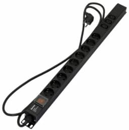 Блок розеток Hyperline SHE-9SH-3IEC-S-2.5EU