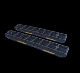 Колесоотбойник КП 2,0 композитный (полимерпесчаный) из 2х частей (ГП)