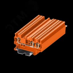 Клемма TC 1-2 пружинная, сечение 1,5 мм. кв., оранжевая