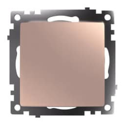 Переключатель перекрестный 1клавишный механизм STEKKER GLS10711002 250V 10А серия Катрин шампань 49179