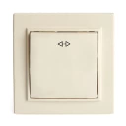 Переключатель перекрестный 1клавишный STEKKER PSW10900902 250В 10А серия Эрна слоновая кость 39926