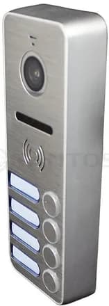 Комплект MAX KIT видеодомофона Elly + Ipanel 2 Металл 4 абонента 4 этажа Tantos