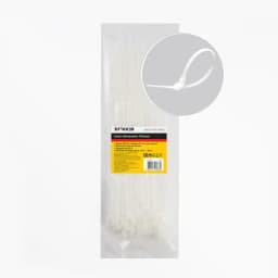 Хомут нейлоновый STEKKER NYCT47400 47х400 мм d пучка max 105 мм нагрузка 22кг белый упаковка 100 шт 32791