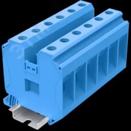 Клемма TU 1-1 винтовая, сечение 35 мм. кв., синяя