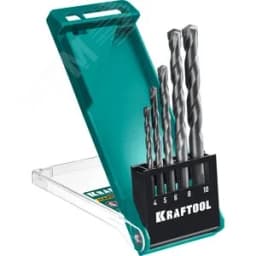 Набор сверл по по твёрдым материалам HARD 5 шт: 4-5-6-8-10 мм