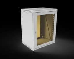 Шкаф телекоммуникационный настенный разборный МИКсистем 19" Basis 15U 600*450 дверь стекло